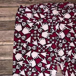 LuLaRoe Red Leggings mouse clicker icons